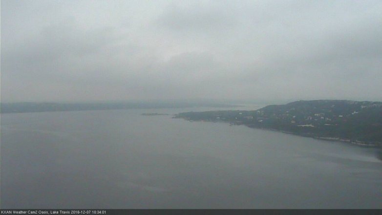 Lake Travis webcam, December 7, 2016 9:50 AM CT