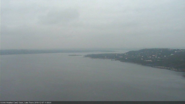 Lake Travis webcam, December 7, 2016 10:15 AM CT