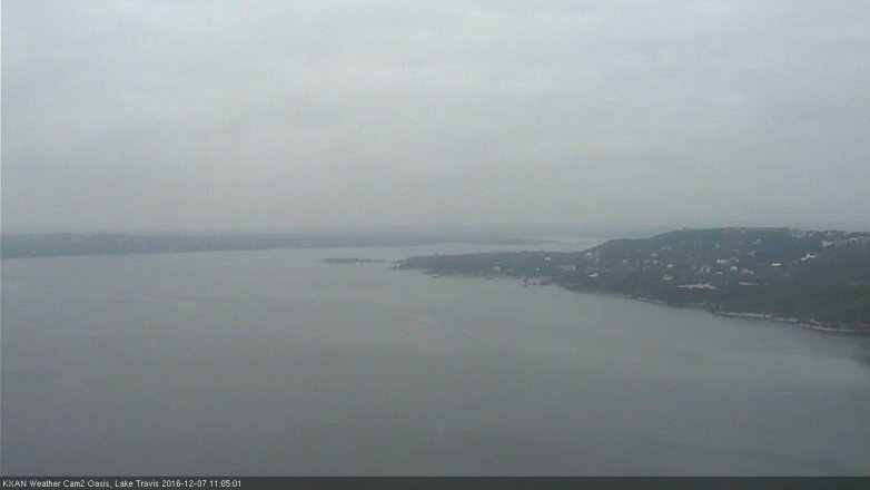 Lake Travis webcam, December 7, 2016 10:35 AM CT