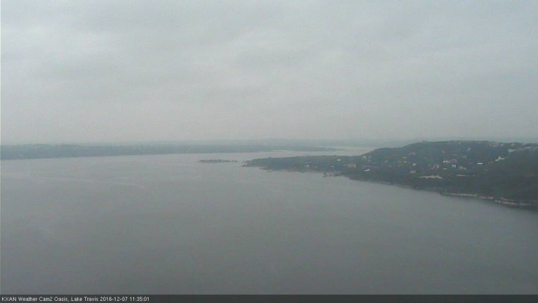 Lake Travis webcam, December 7, 2016 10:55 AM CT