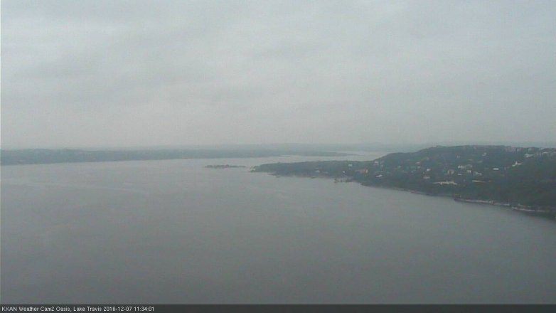 Lake Travis webcam, December 7, 2016 11:05 AM CT