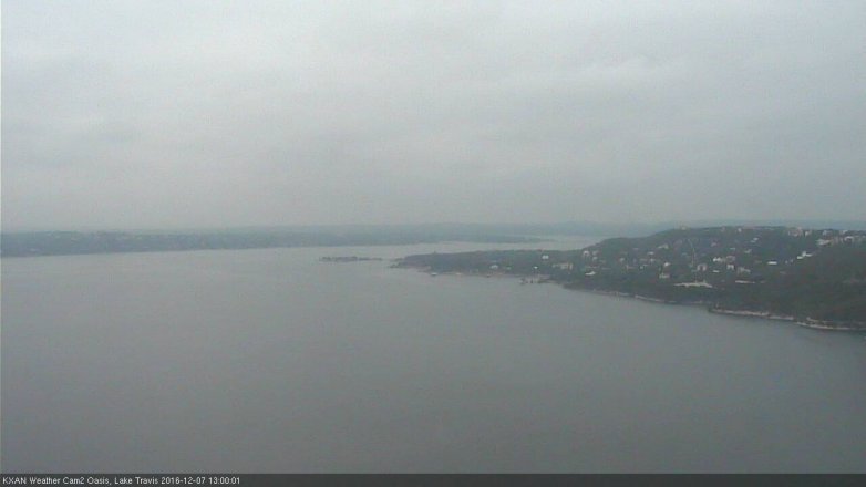 Lake Travis webcam, December 7, 2016 12:15 PM CT