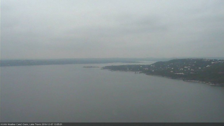Lake Travis webcam, December 7, 2016 12:35 PM CT