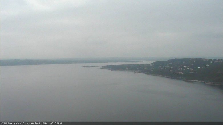 Lake Travis webcam, December 7, 2016 12:40 PM CT