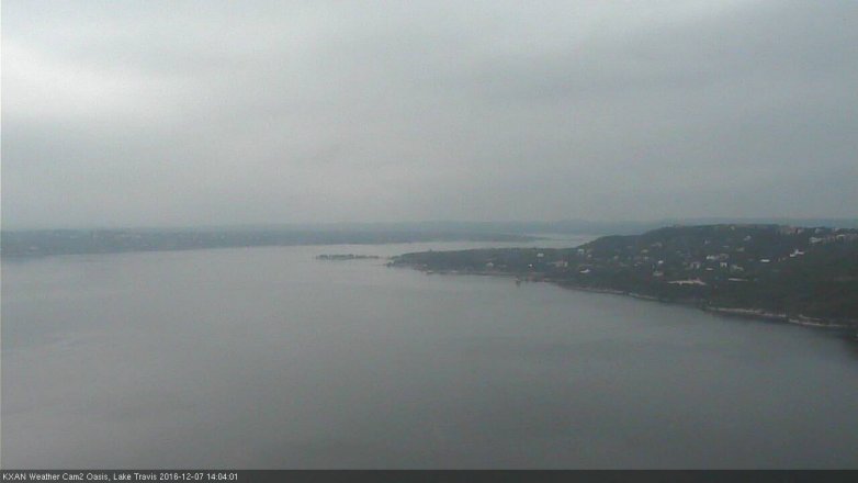 Lake Travis webcam, December 7, 2016 1:35 PM CT