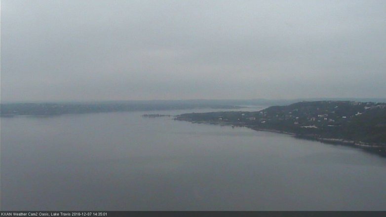 Lake Travis webcam, December 7, 2016 1:55 PM CT