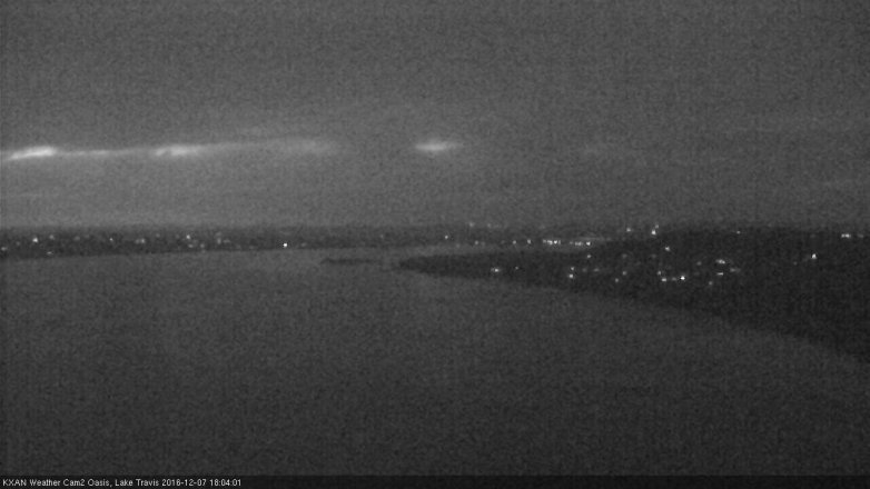 Lake Travis webcam, December 7, 2016 5:25 PM CT