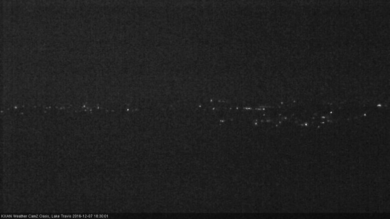Lake Travis webcam, December 7, 2016 5:40 PM CT