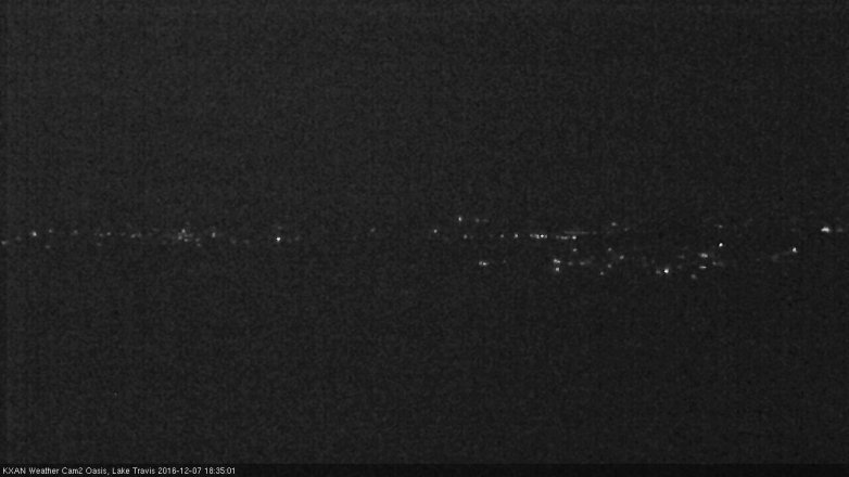 Lake Travis webcam, December 7, 2016 6:05 PM CT