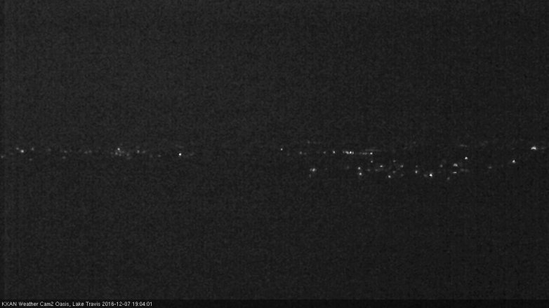 Lake Travis webcam, December 7, 2016 6:20 PM CT