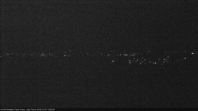 Lake Travis webcam, December 7, 2016 6:30 PM CT