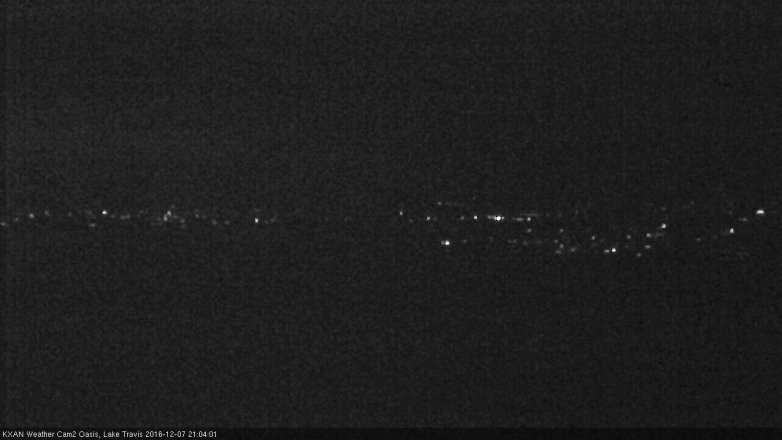 Lake Travis webcam, December 7, 2016 8:25 PM CT