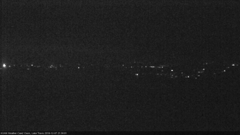 Lake Travis webcam, December 7, 2016 8:40 PM CT