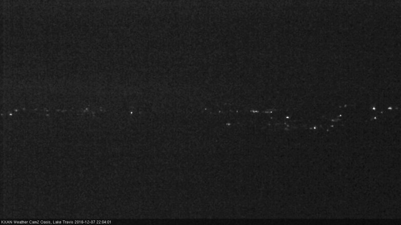 Lake Travis webcam, December 7, 2016 9:35 PM CT