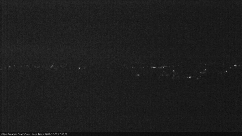 Lake Travis webcam, December 7, 2016 9:55 PM CT