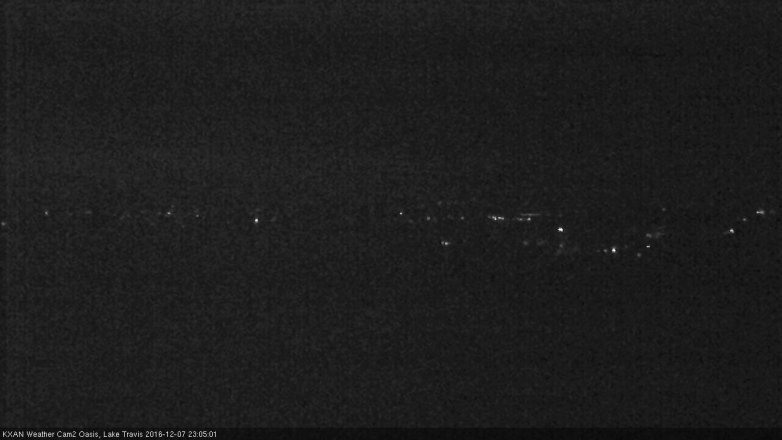 Lake Travis webcam, December 7, 2016 10:15 PM CT