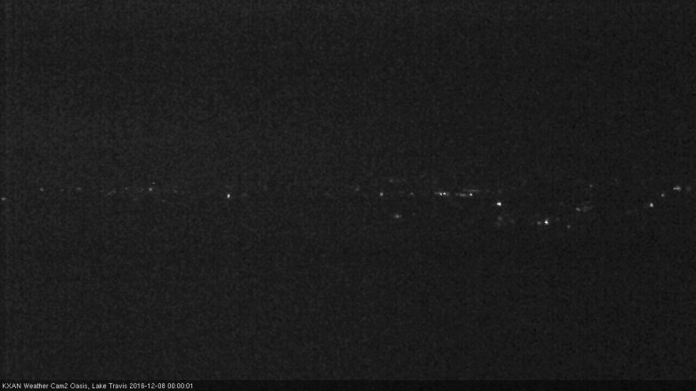 Lake Travis webcam, December 7, 2016 11:10 PM CT