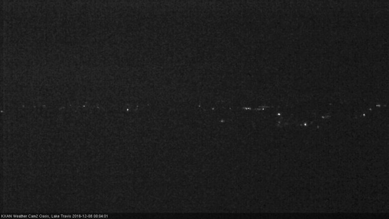 Lake Travis webcam, December 7, 2016 11:15 PM CT