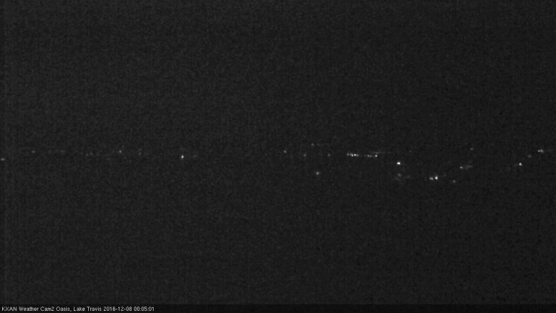 Lake Travis webcam, December 7, 2016 11:30 PM CT
