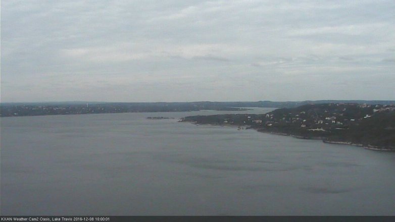 Lake Travis webcam, December 8, 2016 9:15 AM CT