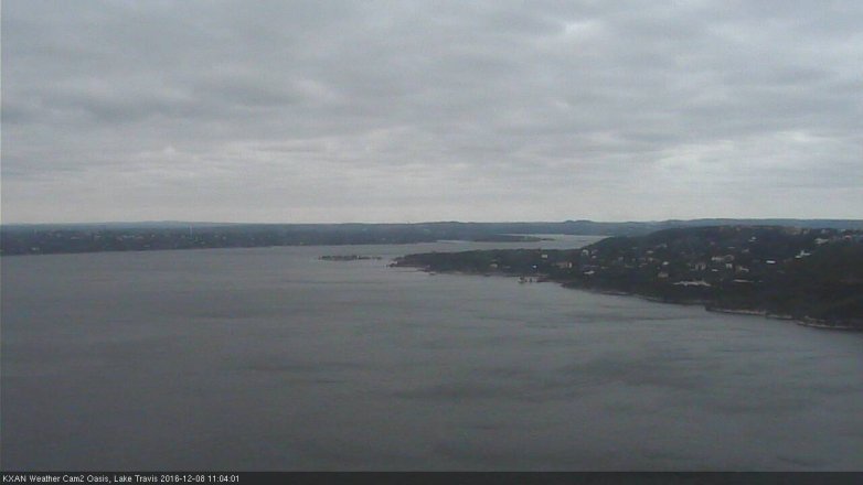 Lake Travis webcam, December 8, 2016 10:15 AM CT