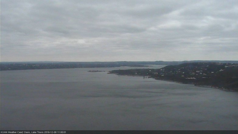 Lake Travis webcam, December 8, 2016 10:30 AM CT