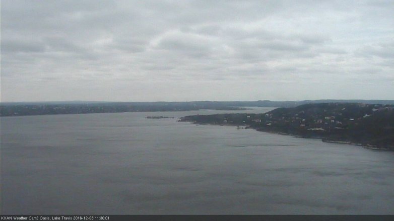 Lake Travis webcam, December 8, 2016 10:45 AM CT