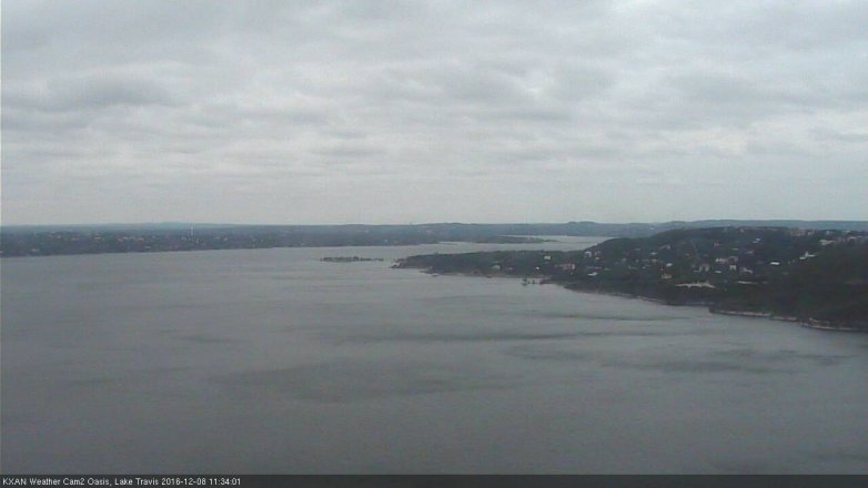 Lake Travis webcam, December 8, 2016 11:05 AM CT