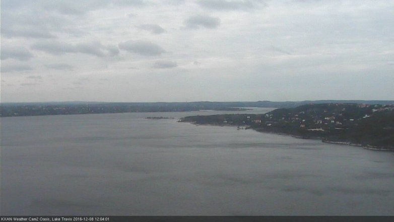 Lake Travis webcam, December 8, 2016 11:30 AM CT