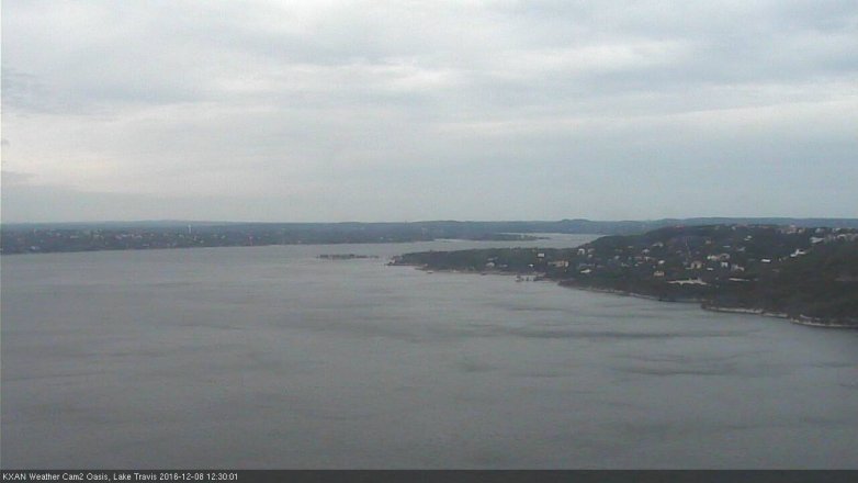 Lake Travis webcam, December 8, 2016 11:35 AM CT