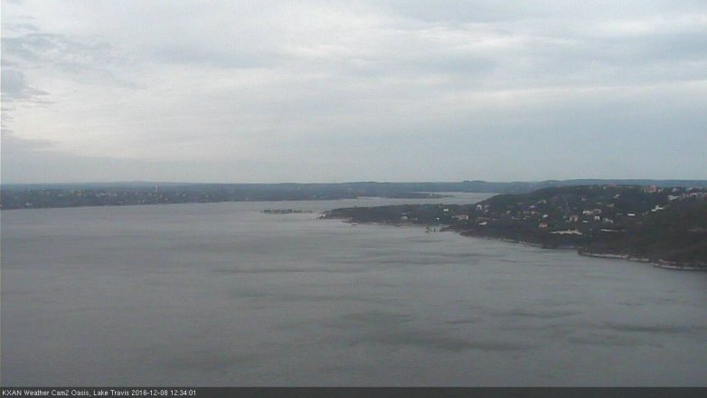 Lake Travis webcam, December 8, 2016 11:50 AM CT