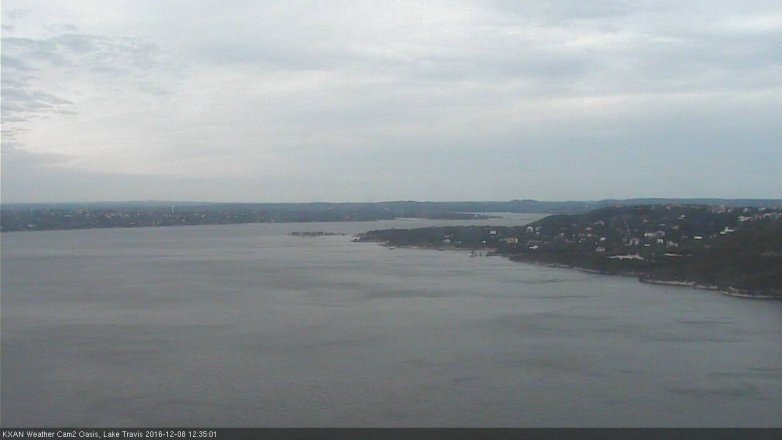 Lake Travis webcam, December 8, 2016 11:55 AM CT