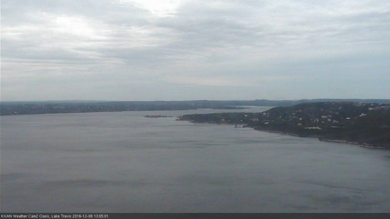 Lake Travis webcam, December 8, 2016 12:15 PM CT