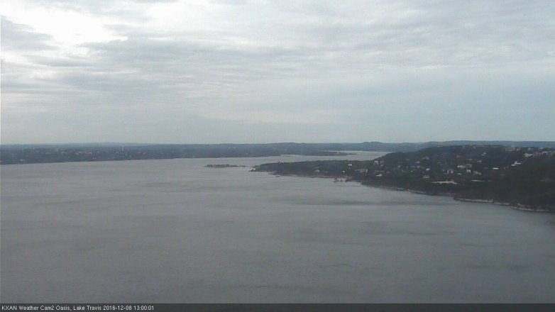 Lake Travis webcam, December 8, 2016 12:20 PM CT