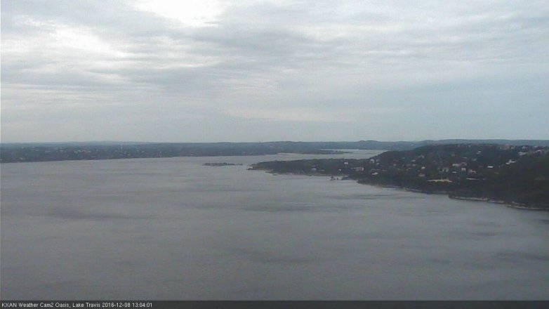 Lake Travis webcam, December 8, 2016 12:25 PM CT