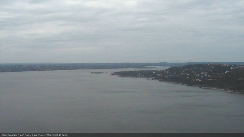 Lake Travis webcam, December 8, 2016 12:50 PM CT