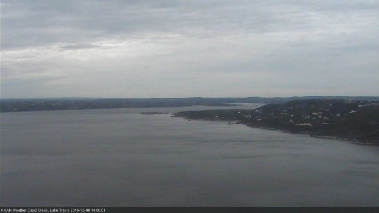 Lake Travis webcam, December 8, 2016 1:05 PM CT