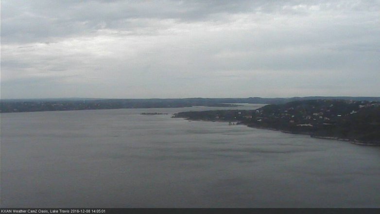 Lake Travis webcam, December 8, 2016 1:30 PM CT