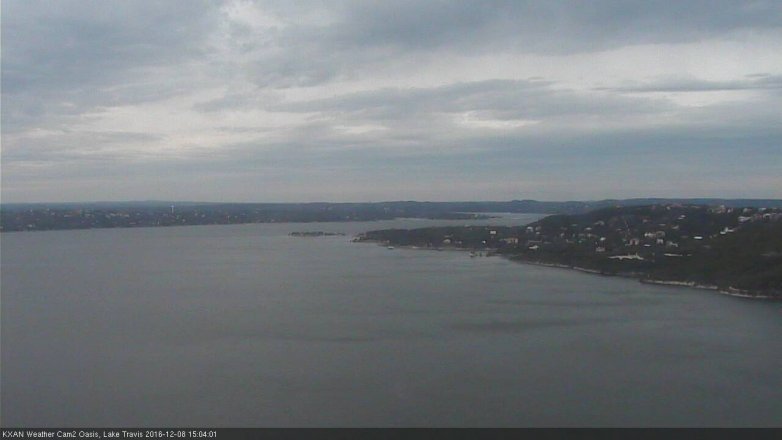 Lake Travis webcam, December 8, 2016 2:10 PM CT