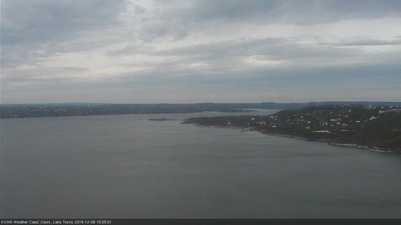 Lake Travis webcam, December 8, 2016 2:20 PM CT