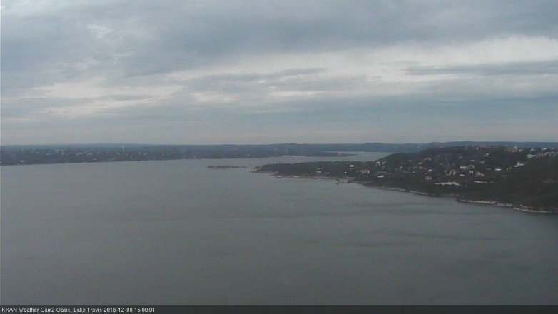 Lake Travis webcam, December 8, 2016 2:30 PM CT