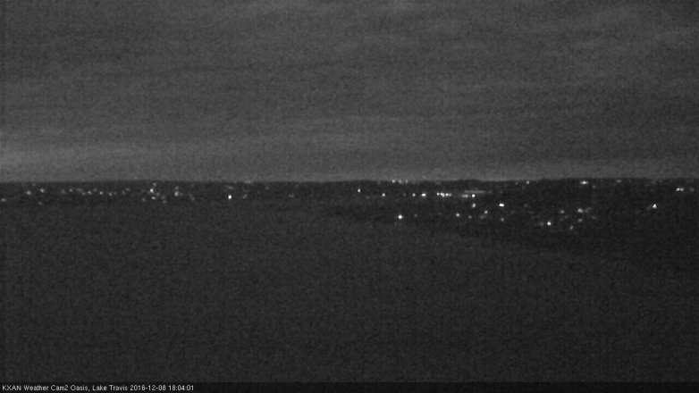 Lake Travis webcam, December 8, 2016 5:10 PM CT