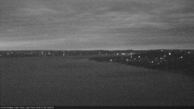 Lake Travis webcam, December 8, 2016 5:25 PM CT