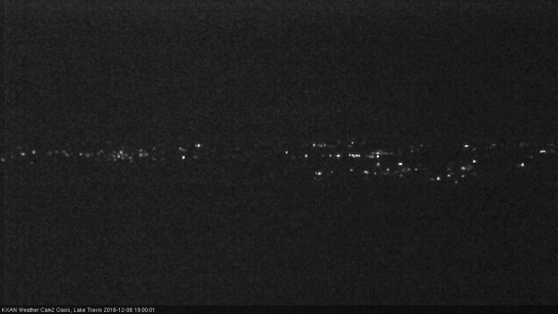 Lake Travis webcam, December 8, 2016 6:05 PM CT