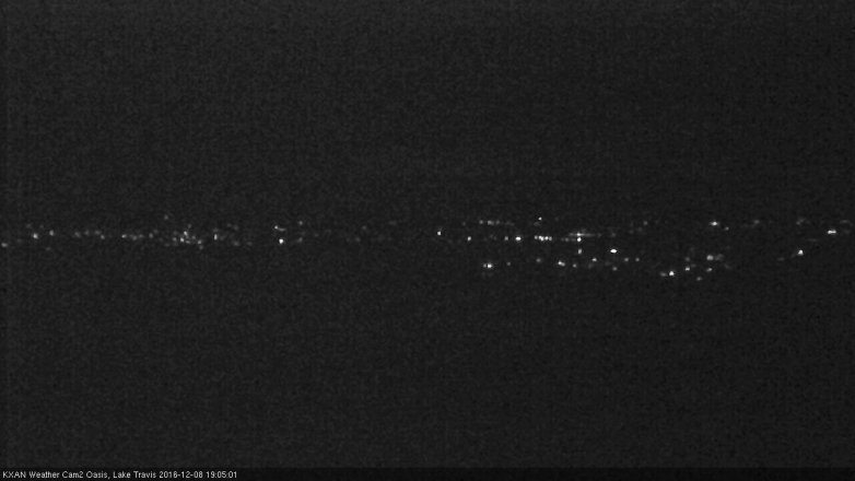 Lake Travis webcam, December 8, 2016 6:10 PM CT