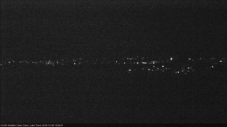 Lake Travis webcam, December 8, 2016 6:20 PM CT