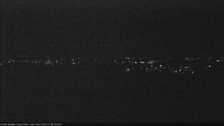 Lake Travis webcam, December 8, 2016 6:35 PM CT