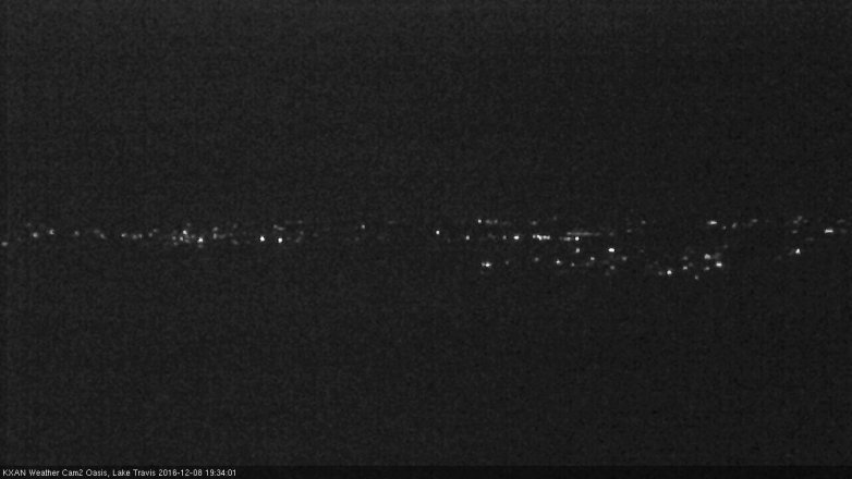 Lake Travis webcam, December 8, 2016 7:00 PM CT