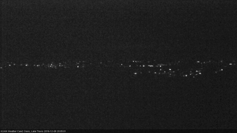 Lake Travis webcam, December 8, 2016 7:15 PM CT