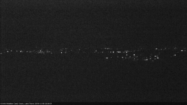 Lake Travis webcam, December 8, 2016 7:20 PM CT